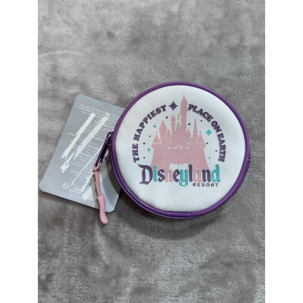 Disney Parks Disneyland Resort The Happiest Place on Earth Clip On Pouch NWT 4.5